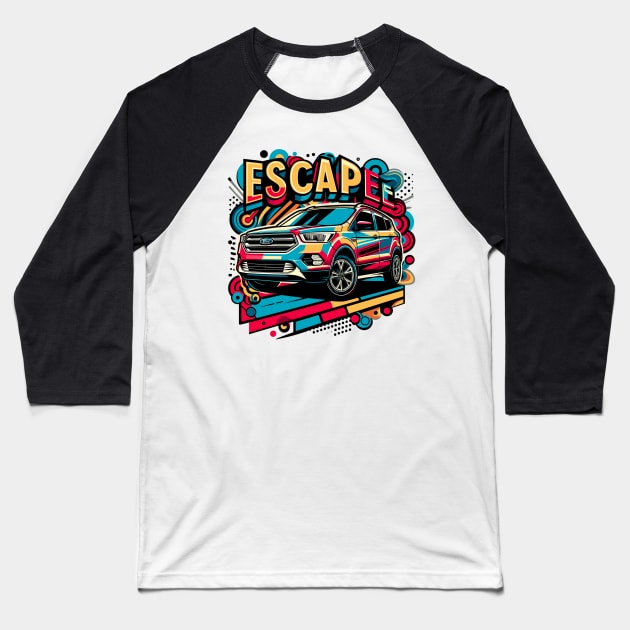 Ford Escape Baseball T-Shirt by Vehicles-Art